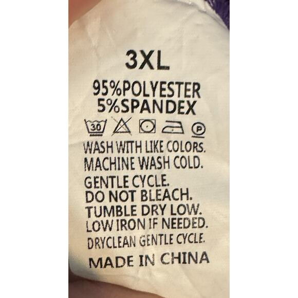 Lularoe Purple Oversized Dress With Pockets, Flowy, Stretch & Comfortable, 3XL - Picture 4 of 4